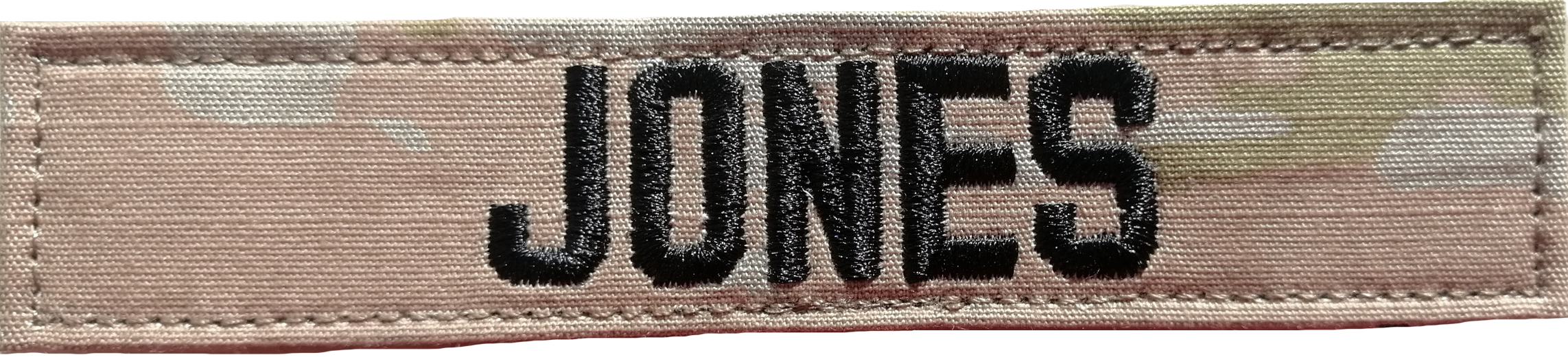 JONES - Army Name Tape - Hook Fastener - 3 Color OCP